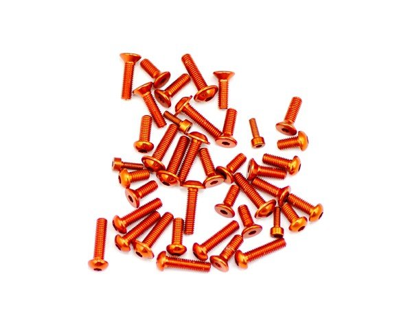 Serpent SER903616 Screw set Aluminium top/side Orange 977 (40)