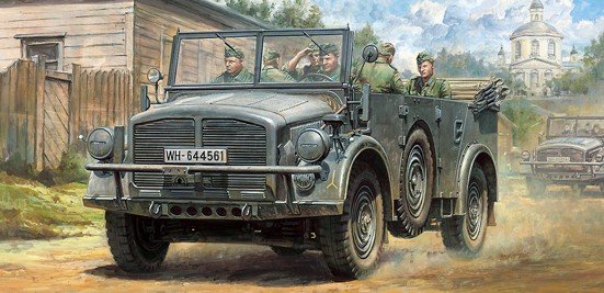 Tamiya 32586 - 1/48 S.GL. Einheits Personen Kraft-Wagen Horch 4x4 Type 1a (German Transport Vehicle)