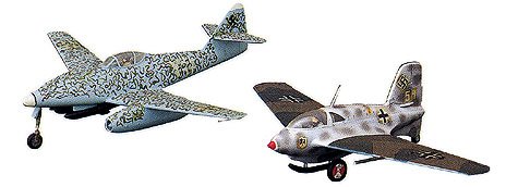 Tamiya 60023 - 1/100 Me 262A Schwalbe & Me163B Komet