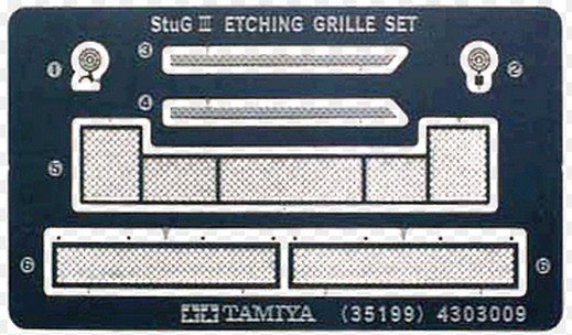 Tamiya 35199 - 1/35 Stug. III Photo-etched Detail Parts Set