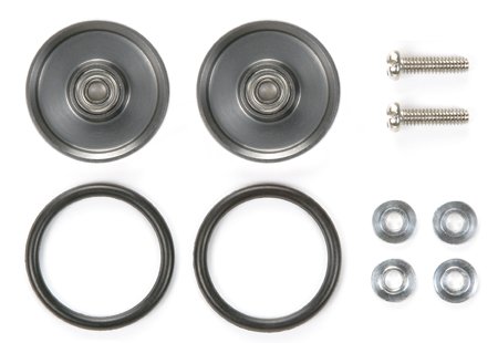 Tamiya 94850 - 17mm Aluminum BR Rollers Dish - Gun Metal