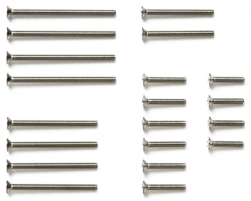 Tamiya 15510 - 2mm Countersunk Screws (10, 12, 20, 25, 30mm)