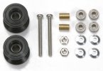 Tamiya 94714 - Double Aluminum Rollers 13-12mm Black