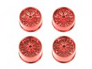 Tamiya 94760 - Large Dia. Spoke Wheels (Red Plated)