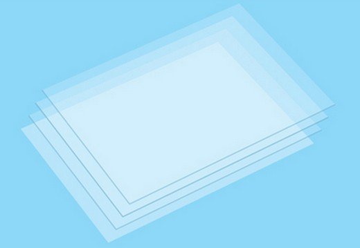 Tamiya 70214 - Heat-shrinking Pla-plate (Clear) (B6 Size) (4pcs.)