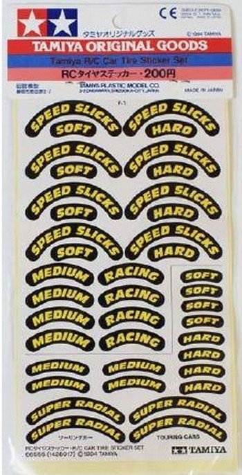 Tamiya 66555 - R/C Car Tire Sticker Set