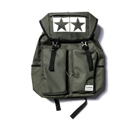 Tamiya 67265 - Khaki Tamiya x Jun Watanabe/ZOZOTOWN Tamiya Flap Top Bag/Backpack