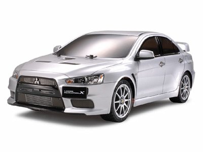 Tamiya 58437 - 1/10 RC Mitsubishi Lancer Evo X - TT01E - TT-01 Type-E Chassis