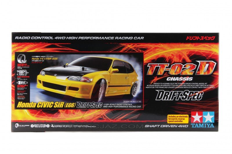 Tamiya 58637 TT-02D | 1/10 Honda Civic SiR (EG6)