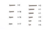 Tamiya 54024 - RC DB01 Titanium Screw Set - For DB-01 Chassis OP-1024