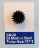 Tamiya 54628 - DT-03/DT-02 08 Module Steel Pinion Gear (17T) OP.1628 OP-1628