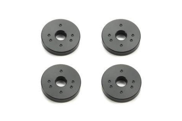 Tamiya 42332 - TRF SSBB Damper Pistons Blank (Black, 4pcs)