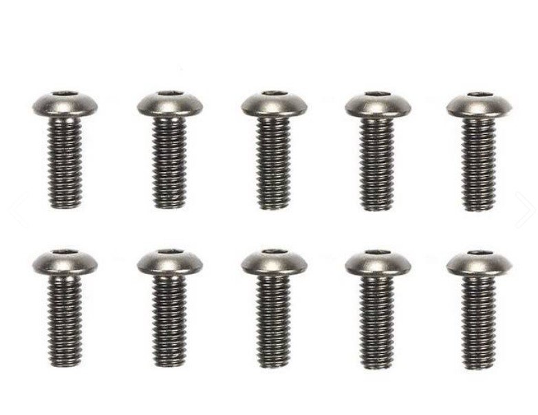 Tamiya 51626 - 3x8mm Hex Head Screws (Steel, 10 Pcs.) SP-1626