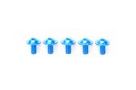 Tamiya 84107 - 3x8mm Aluminium Flange Screw Blue 5pcs