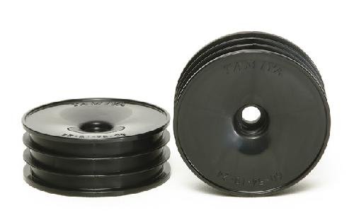 Tamiya 54338 - 1/10 RC 2WD Off-Road Dish Wheels - Front / Black (60/19) OP-1338