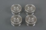 Tamiya 49413 - Medium-Narrow 24mm 18-Spoke Wheels 0(Smoke)