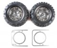 Tamiya 54483 - RC Rock Block Tires w/Tapered 6-Spoke Wheel for CC-01 OP.1483 OP-1483