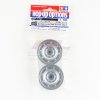 Tamiya 54737 - Matt Plated Silver Dish Wheels (26mm, +4) (2 Pcs.) OP-1737