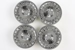 Tamiya 84154 - RC Med Narrow Rally Wheels - Dish Chrome / 0