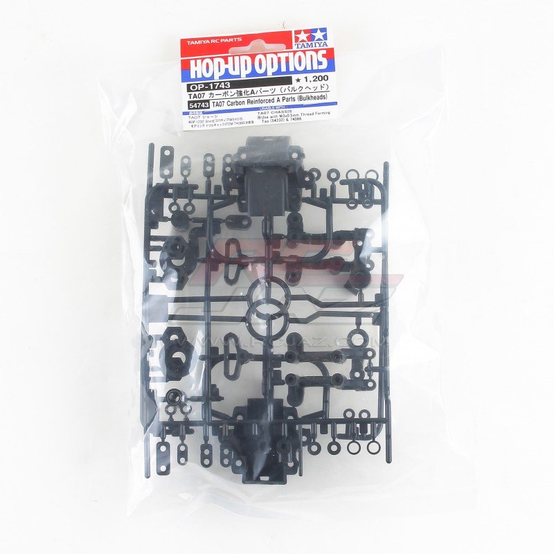 Tamiya 54743 - TA07 Carbon Reinforced A Parts (Bulkheads) OP-1743