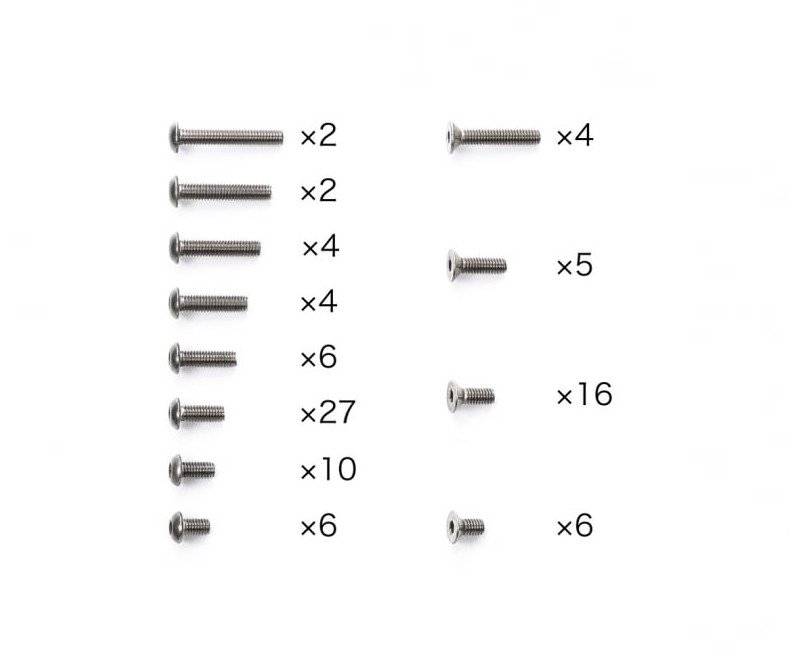 Tamiya 47476 - TA-08 PRO Titanium Screw Set