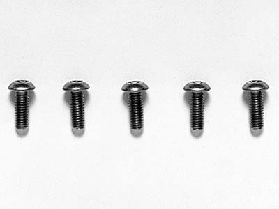 Tamiya 53529 - Titanium Hex Socket Screws 3x8mm (5) OP-529