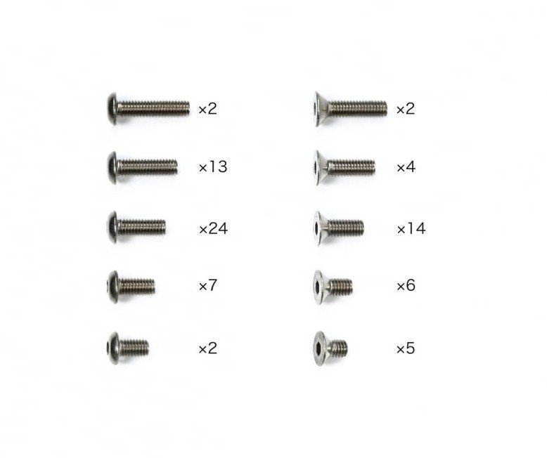 Tamiya 47464 - TD4 Chassis Titanium Screw Set