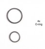 Tamiya 9804291 - RC 11.5mm/7.5mm O-Ring(4pcs each) for 49401 TRF501X