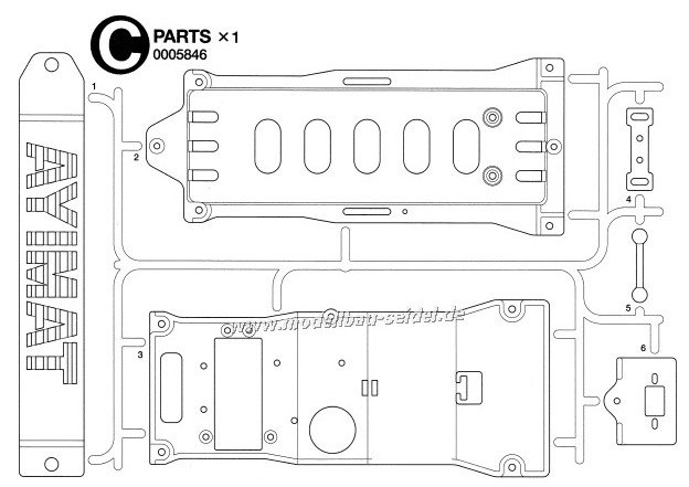 Tamiya 0005846 - C Part for 58280 TXT-1 Monster Truck