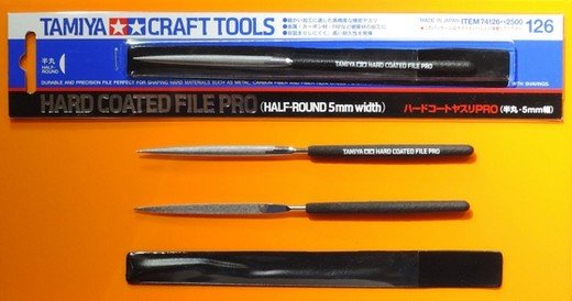 Tamiya 74126 - Hard Coated File Pro (Half-Round 5mm Width)