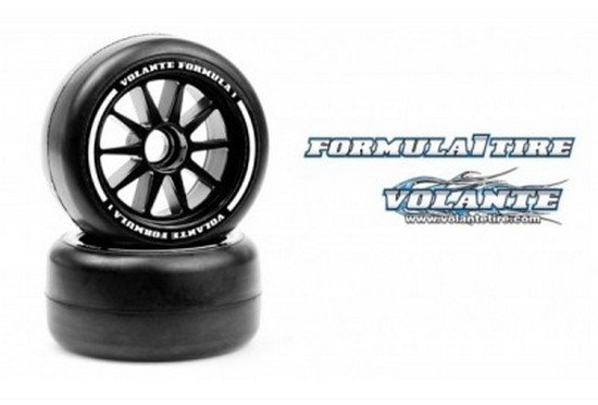 VOLANTE F1 Front Rubber Slick Tires Medium Compound Preglued