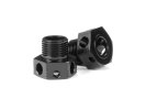 XRAY 355253 - Aluminium Wheel Axle Offset '+3MM' - Lightweight - Black Coated (2)