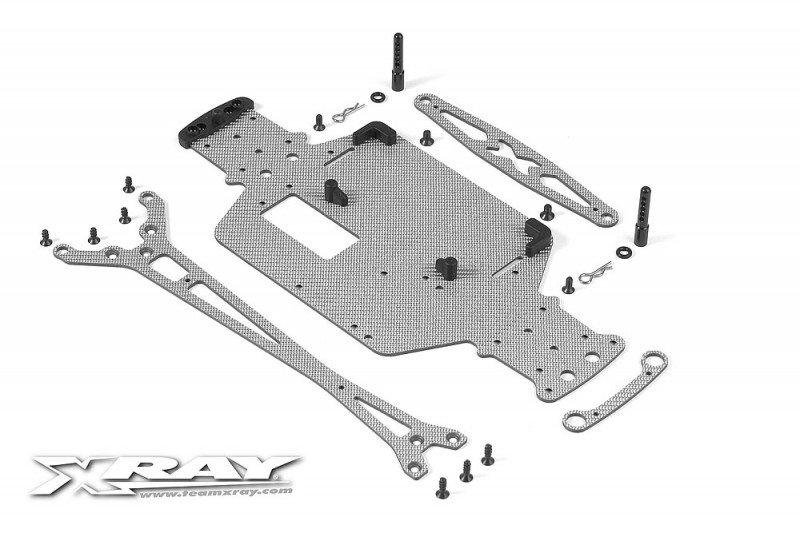 XRAY 381155 M18PRO LiPo Graphite Set - Silver