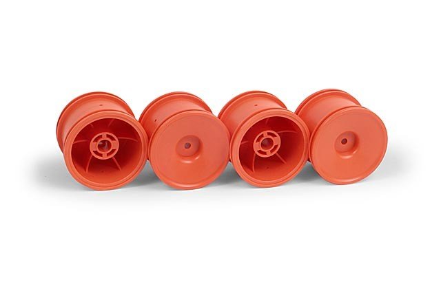 XRAY 389936 M18T Aerodisk Wheels - Orange (4)