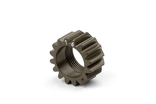 XRAY 338516 XCA Aluminum 7075 T6 Hardcoated Pinion Gear - 16T (1st)