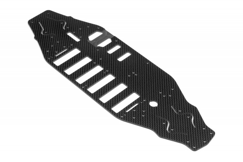 XRAY #301122 T2 ChaSSis 2.5mm Graphite - Rubber-spec - Multi-flex