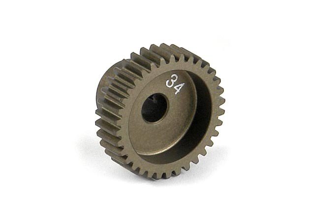 XRAY 305984 Narrow Pinion Gear Aluminum Hard Coated 34T/64