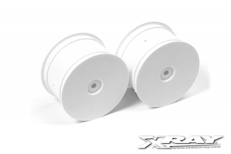 XRAY 369911 4WD Rear Wheel Aerodisk with 14mm Hex - White (2)