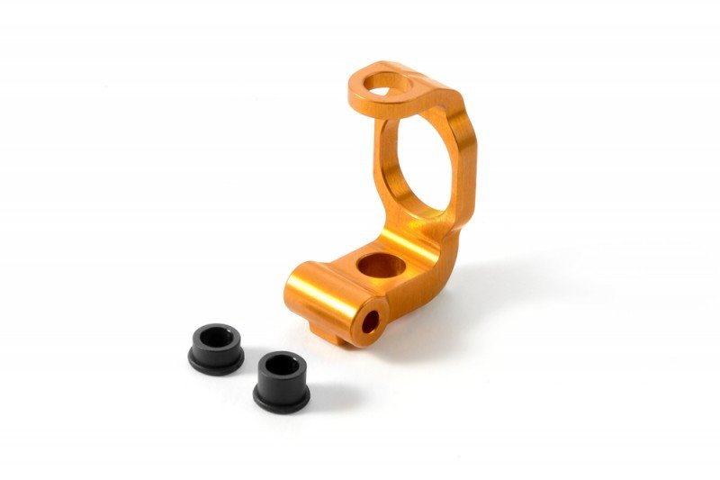 XRAY 302334 Aluminum C-Hub Block - Caster 0 - Orange