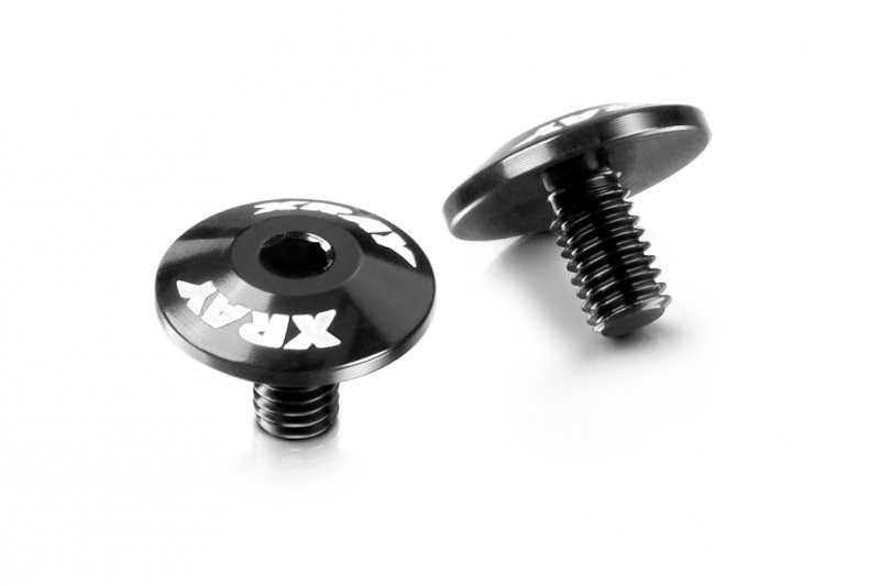 XRAY 302590 - Aluminium Dual Servo Saver Screw M3x7 - Swiss 7075 T6 (2)