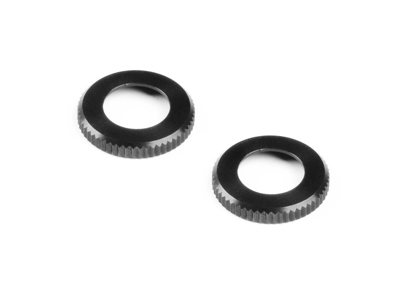 XRAY 308355-K - XLP Aluminium Shock CAP-NUT - Black (2)