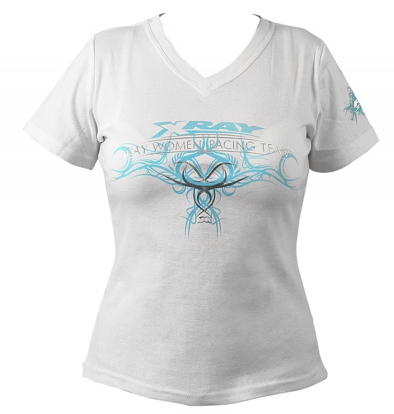 XRAY 395030L Team Lady T-Shirt - White (L)