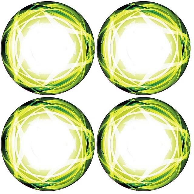 XRAY 397353 Truggy Wheel Stickers - Die-Cut - Green