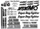 Yokomo ZC-D4BK Super Dog Fighter Decal (Black)