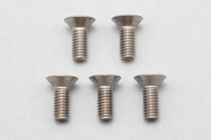 Yokomo ZC-F38TA M3X8 Titanium Flathead Socket Screw