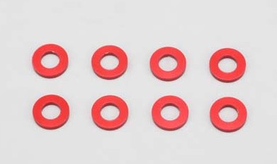 Yokomo ZCR-A3610 - 3x6x1mm Collar/8pcs/Red