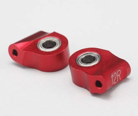 Yokomo IB-41312R - Aluminum Lower Caster Block/ 12 degree/Red for DRB/DIB